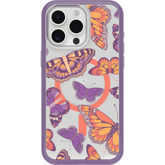 iPhone 15 Pro Max Symmetry Series Clear Case for MagSafe Fluttering Flora
