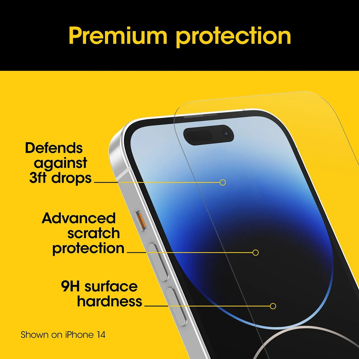 iPhone 15 Pro Premium Glass Screen Protector